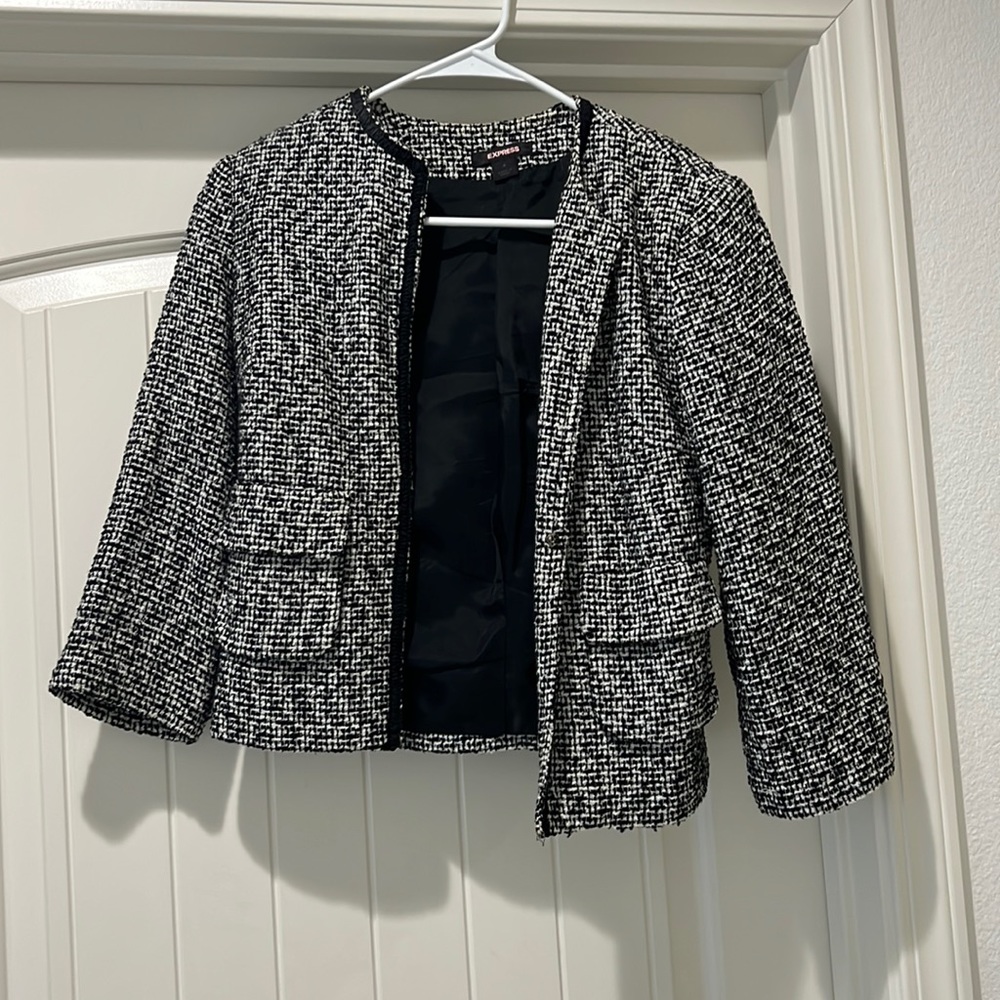 Express tweed blazer size 2